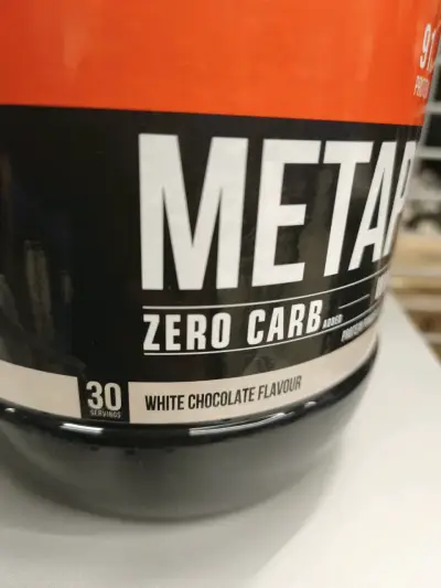Proteína Metapure Zero Carb Sabor Chocolate Blanco - miniatura 1