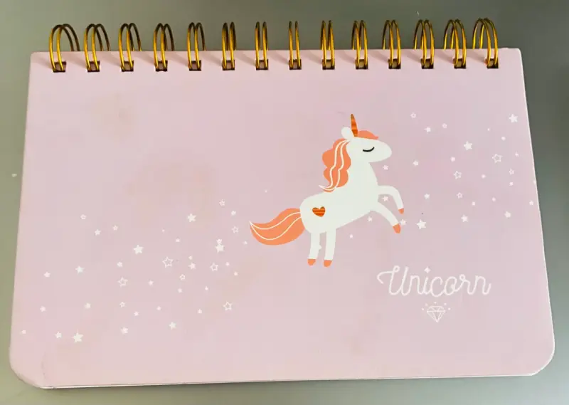 Planner de escritorio unicornio rosado - 1