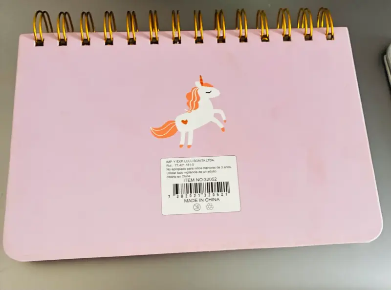 Planner de escritorio unicornio rosado - 3