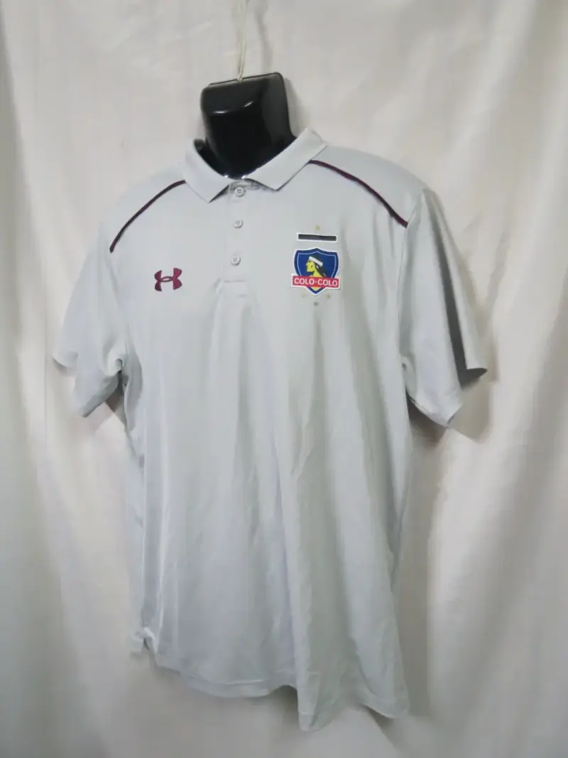 Polera Polo Colo-Colo Under Armour Blanca talla XL - 3