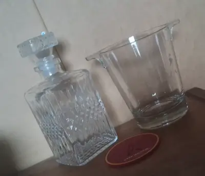 Set de Decantador y Cubitera de Cristal - miniatura 1