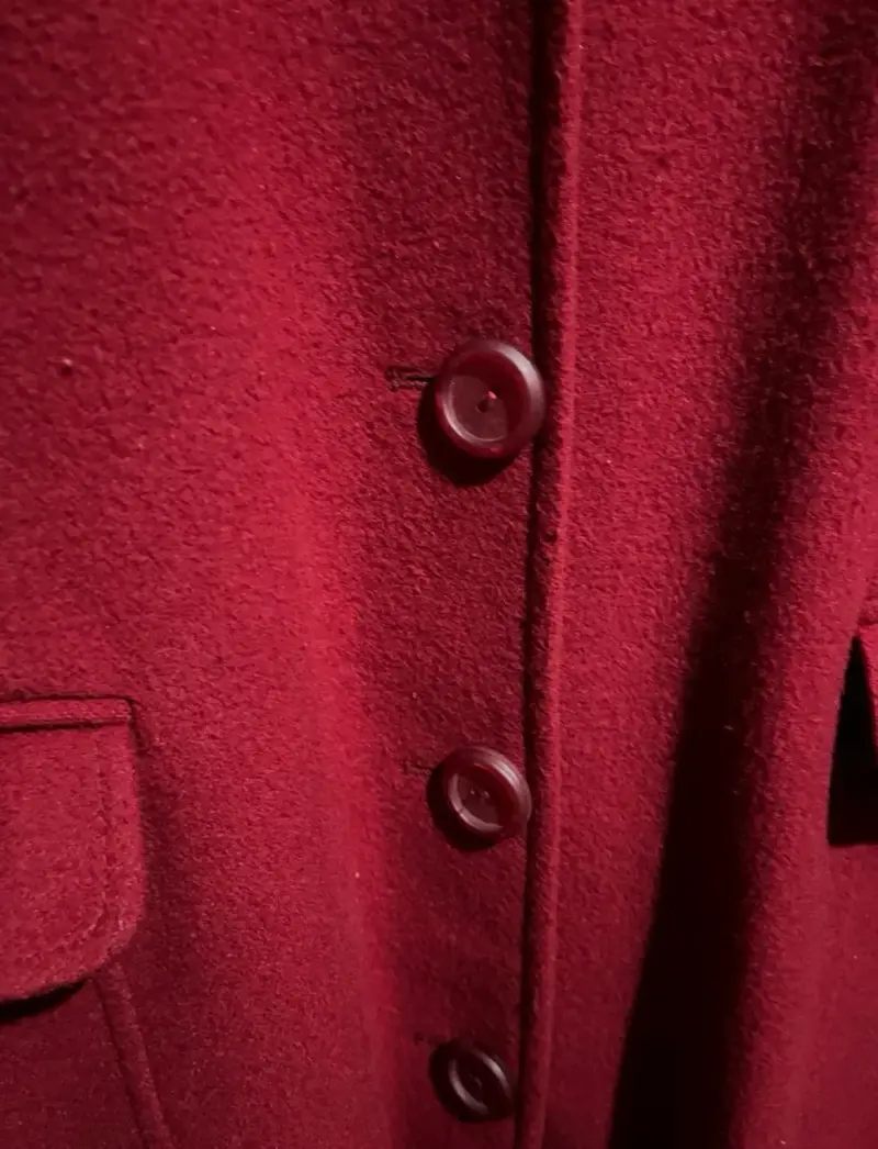 Abrigo rojo elegante para mujer Gallery - 5
