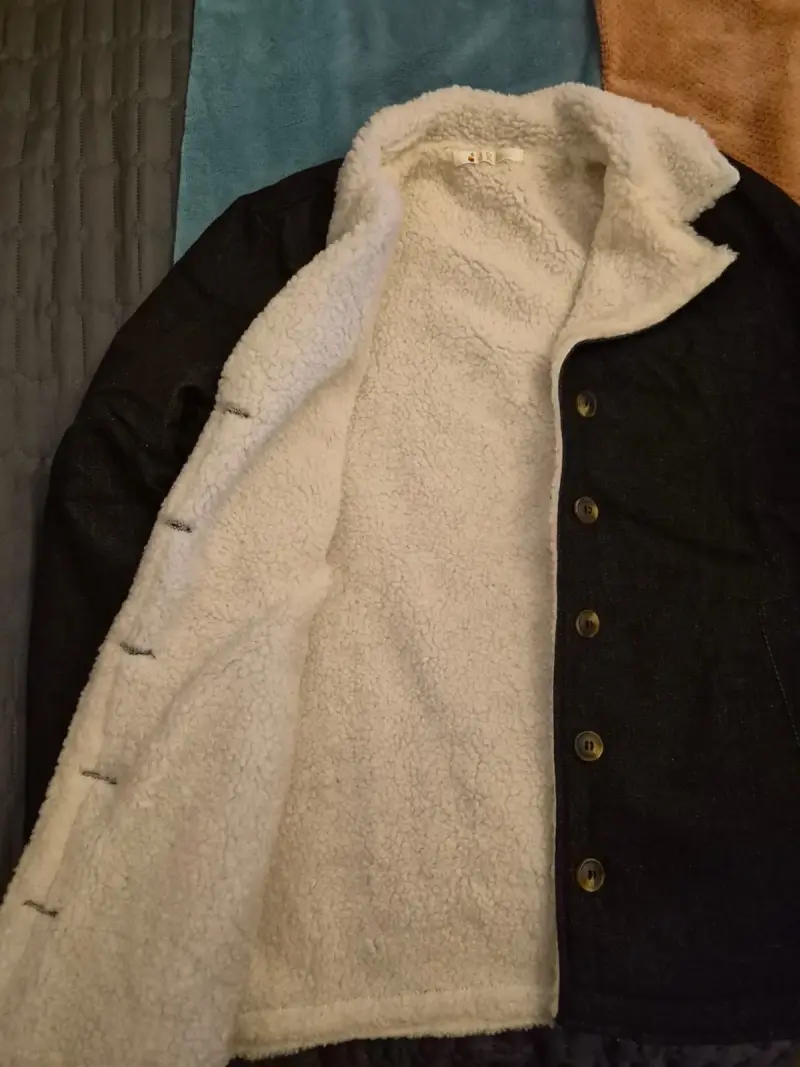 Chaqueta de mezclilla con forro de borrego - 2