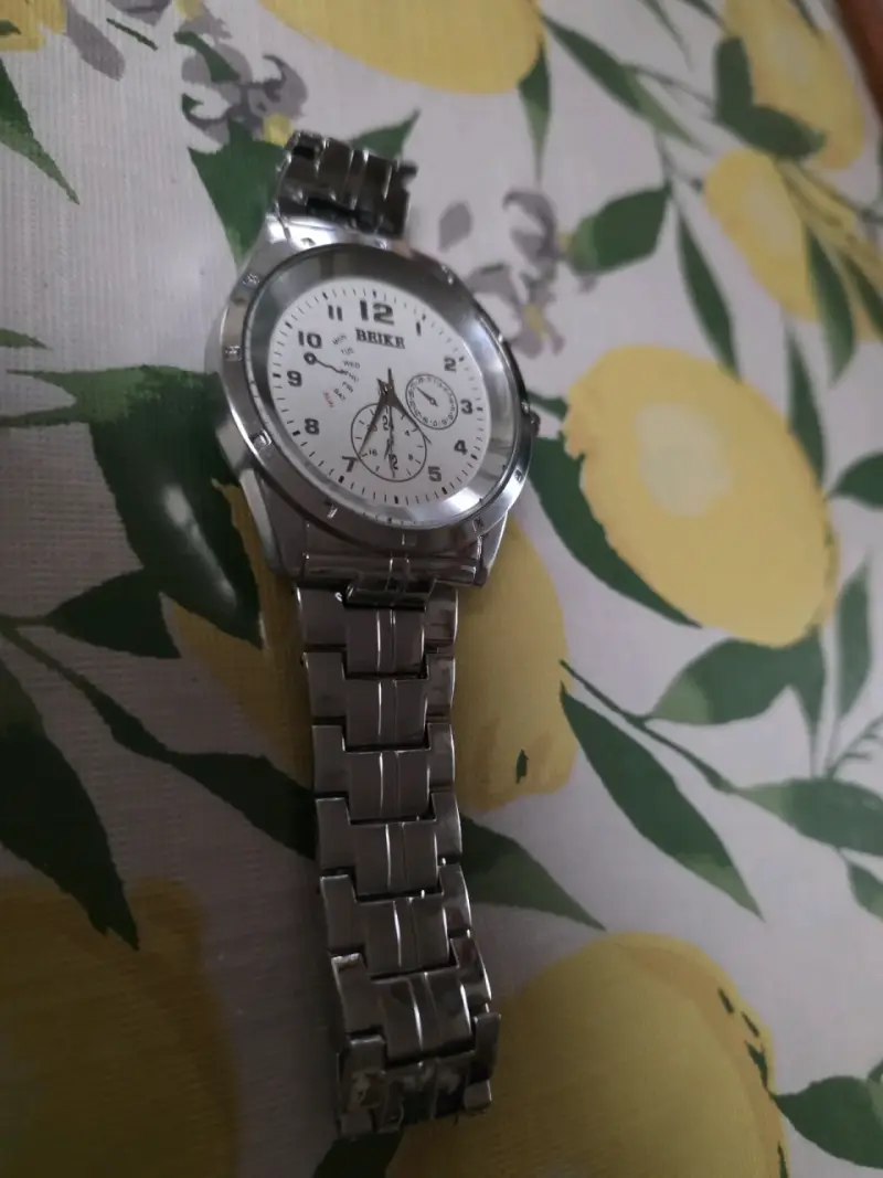 Reloj de pulsera metálico Burei con cronógrafo - 5