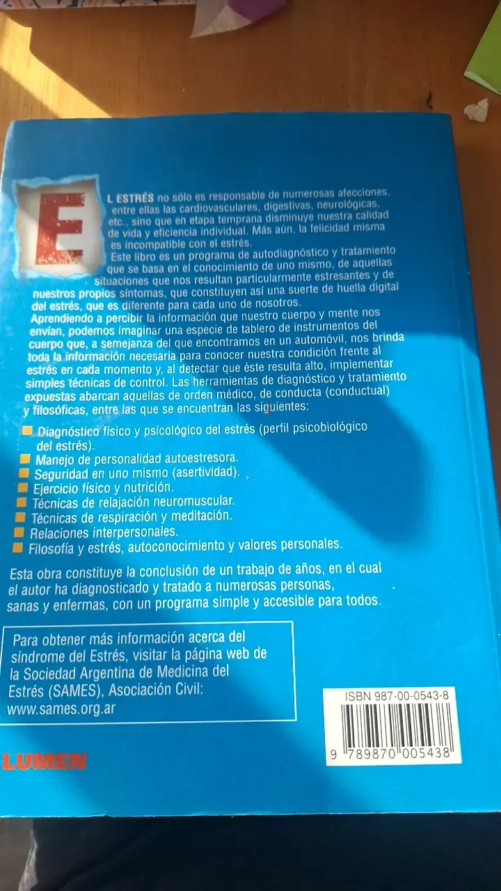 Libro Estrés Cómo Entenderlo y Vencerlo - 2