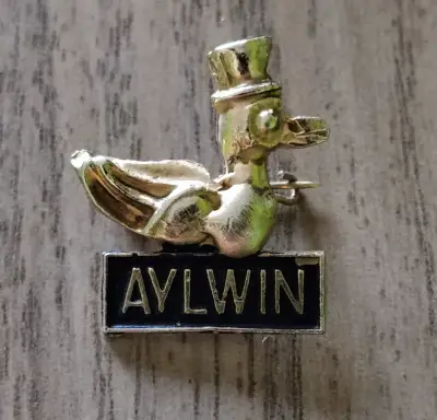 Pin de pato Aylwin vintage - miniatura 1