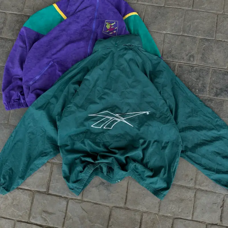 Chaqueta Reebok verde vintage big logo 00’s - 1