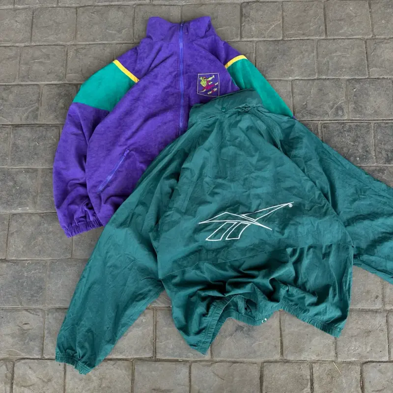 Chaqueta Reebok verde vintage big logo 00’s - 2