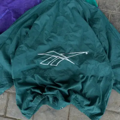 Chaqueta Reebok verde vintage big logo 00’s - miniatura 3