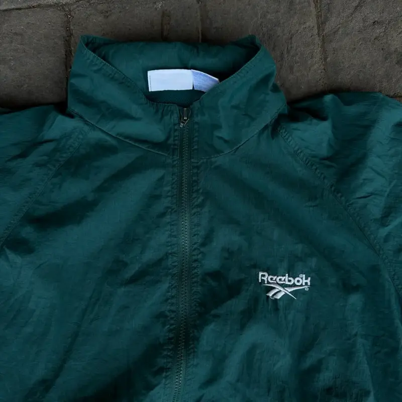 Chaqueta Reebok verde vintage big logo 00’s - 5