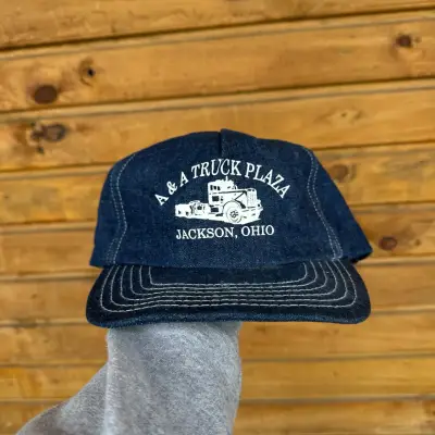 Gorra de mezclilla A & A Truck Plaza made in usa - miniatura 1
