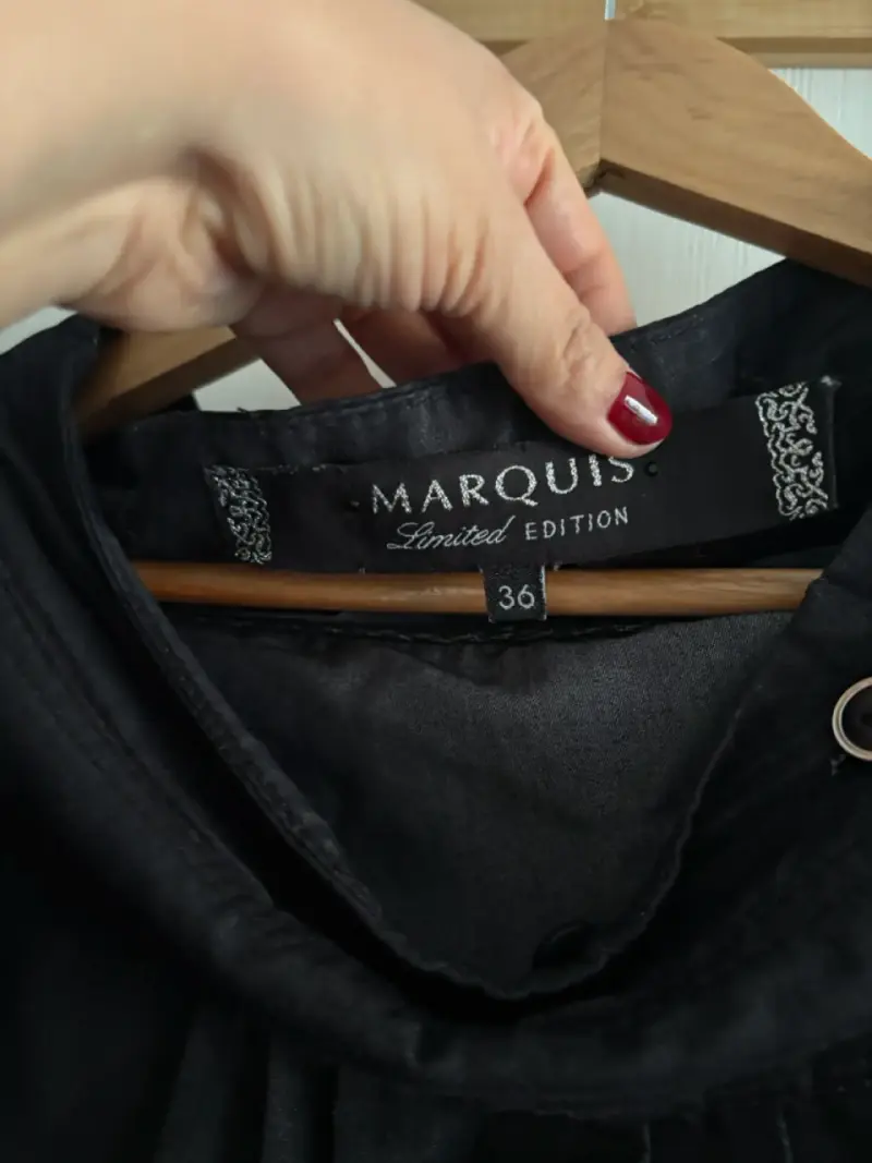 Pantalones negros estilo harén Marquis - 4