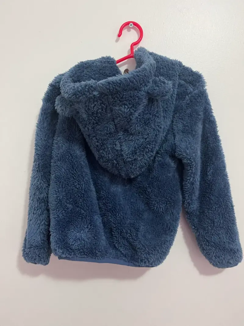 Chaqueta de felpa azul para niños - 2