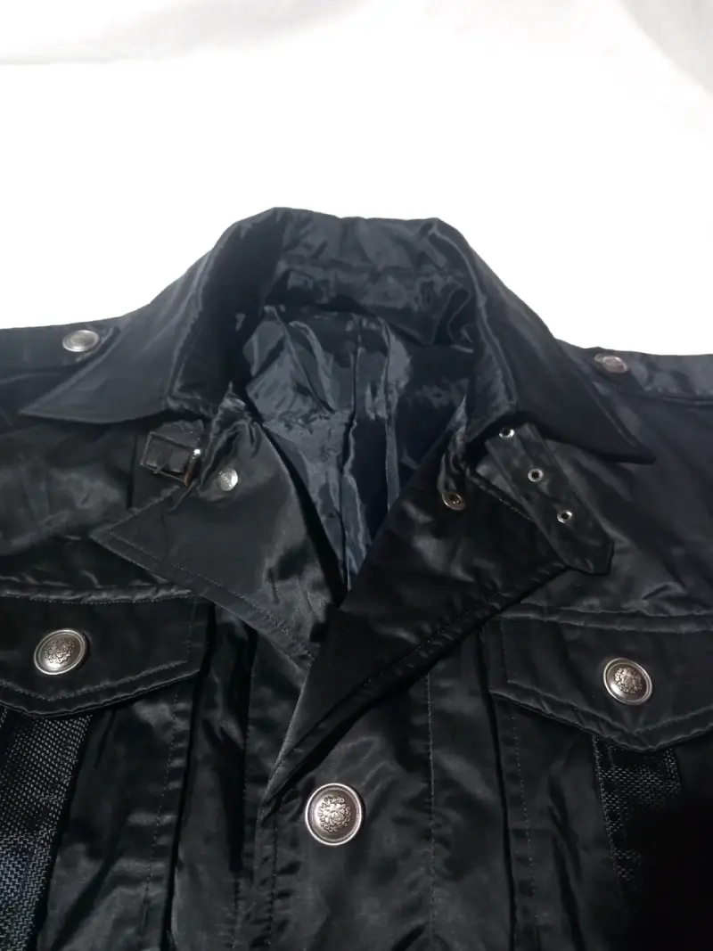 Abrigo impermeable negro para mujer - 6