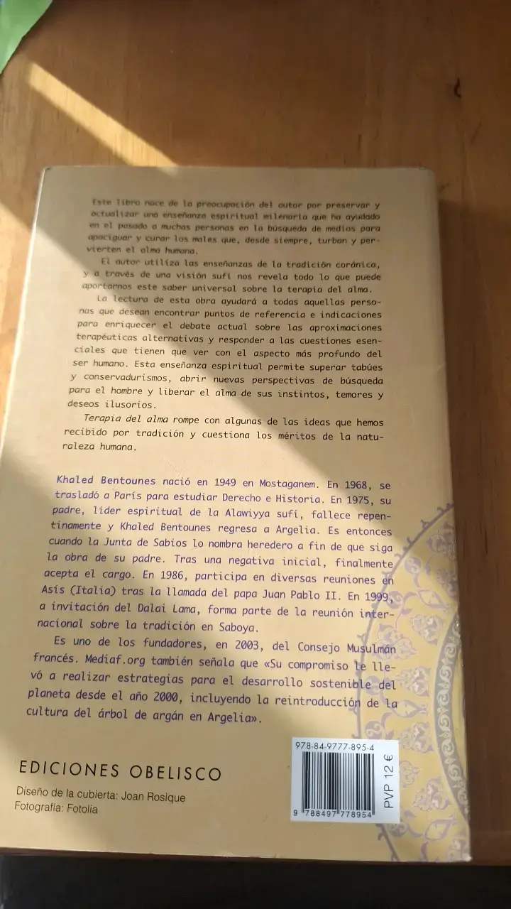 Libro Terapia del Alma de Cheikh Khaled Bentounes - 2
