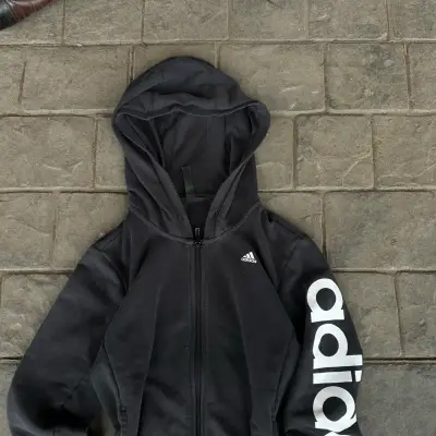 Polerón con capucha negro Adidas para mujer - miniatura 2