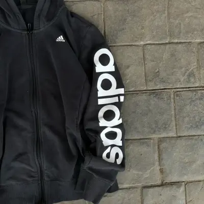 Polerón con capucha negro Adidas para mujer - miniatura 3