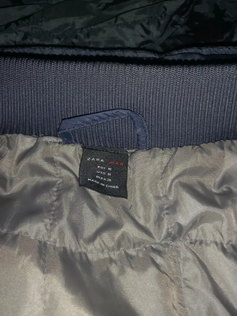 Chaqueta azul para hombre zara M - 4