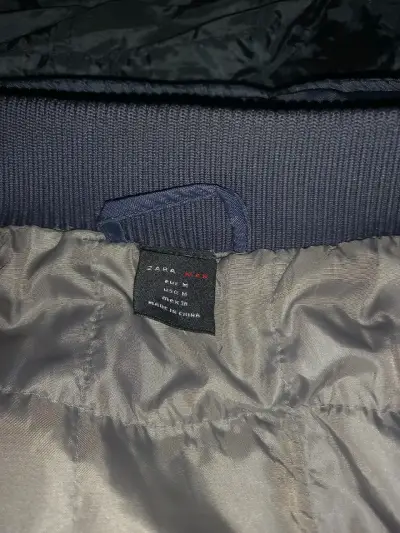 Chaqueta azul para hombre zara M - miniatura 4
