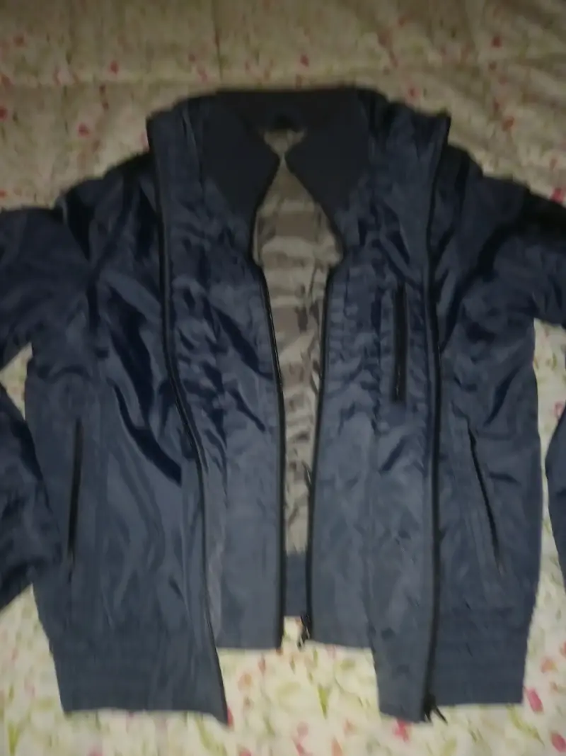 Chaqueta azul para hombre zara M - 6