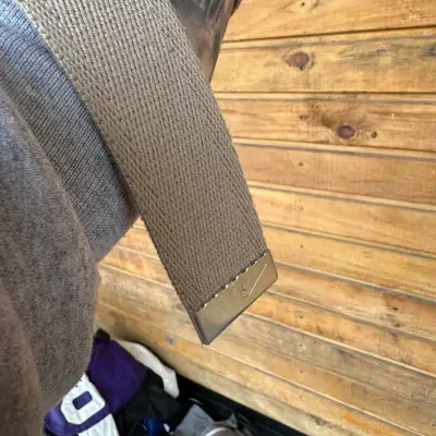 Cinturón Nike beige con hebilla metálica - miniatura 4