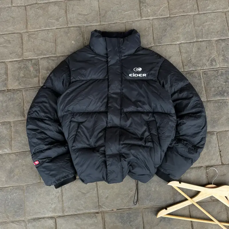 Chaqueta acolchada negra Eider para invierno - 1