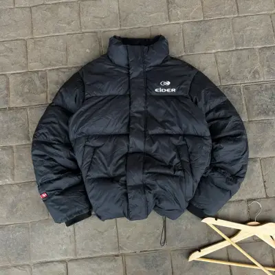 Chaqueta acolchada negra Eider para invierno - miniatura 1