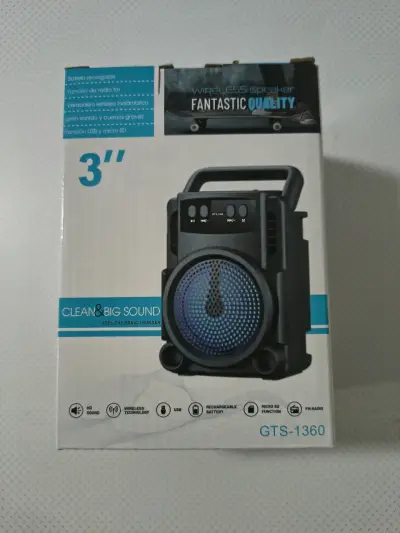 Parlante inalámbrico GTS-1360 con batería recargable - miniatura 1