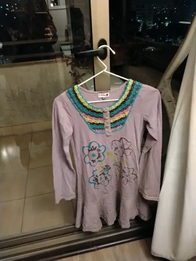 Vestidos umbrales niña y manta de lana de Chiloé - miniatura 4
