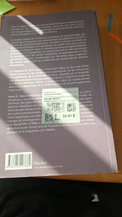 Libro Psicoterapia Existencial de Irvin D. Yalom - miniatura 2