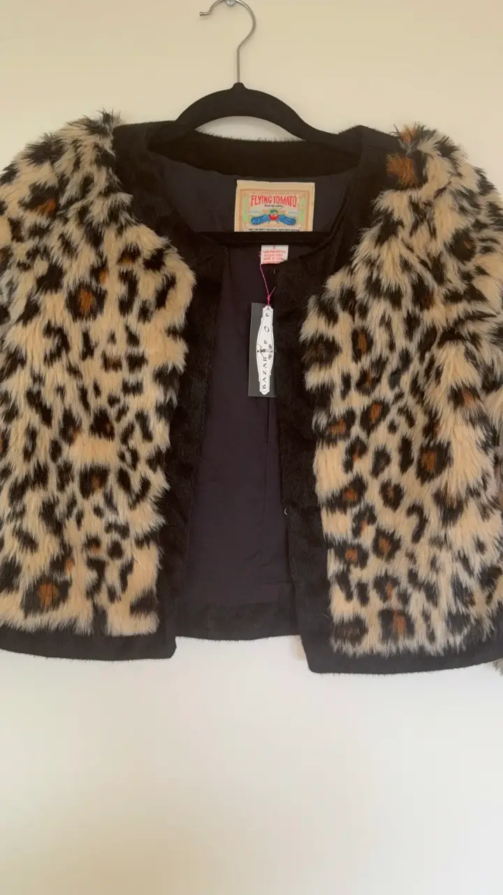 Chaqueta piel sintética con estampado de leopard - 2