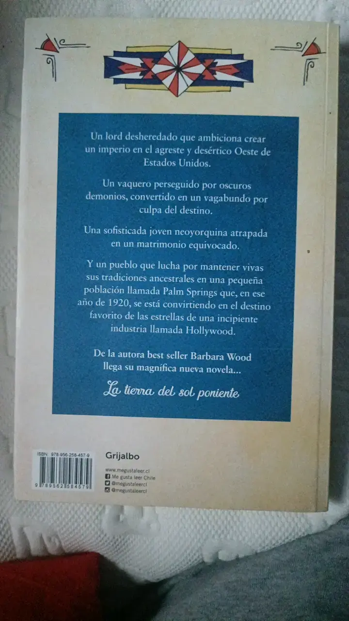 Libro 'La Tierra del Sol Poniente' de Barbara Wood - 3