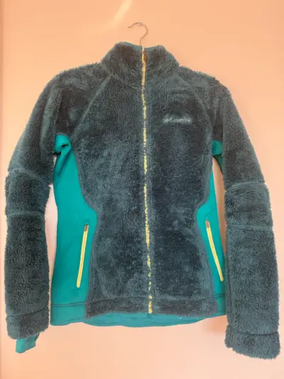Chaqueta polar Columbia para mujer color turquesa - miniatura 1