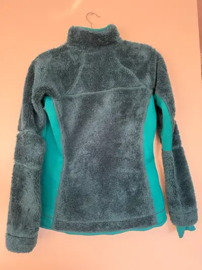 Chaqueta polar Columbia para mujer color turquesa - miniatura 3