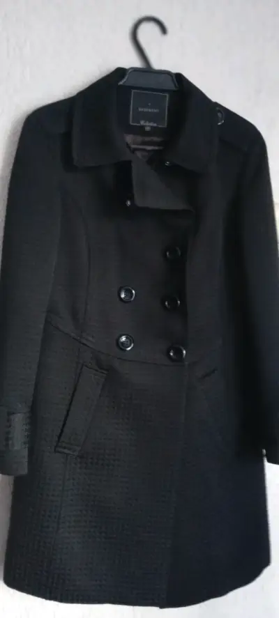 Abrigo negro Basement para mujer - miniatura 1