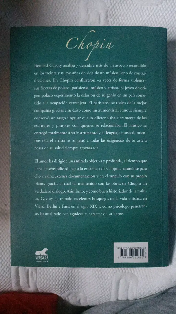 Libro 'Chopin' de Bernard Gavoty - 2