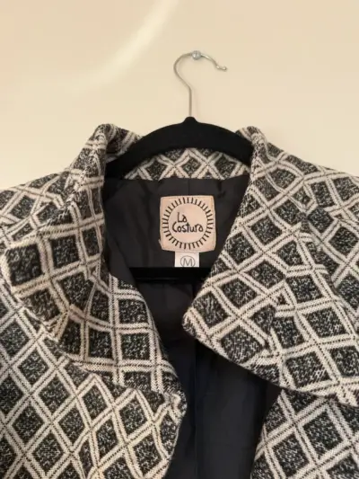 Chaqueta de lana estampada La Costura - miniatura 2