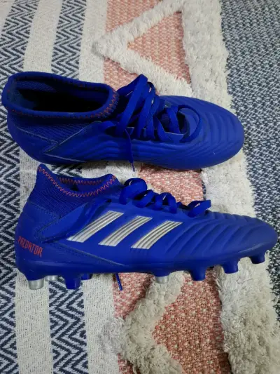 Botines de fútbol Adidas Predator azules - miniatura 1