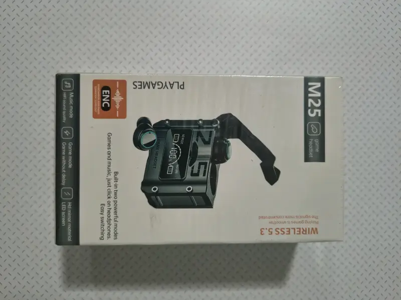 Auriculares inalámbricos M25 con ENC y pantalla LED - 1