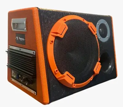 Subwoofer amplificado negro naranja - miniatura 1