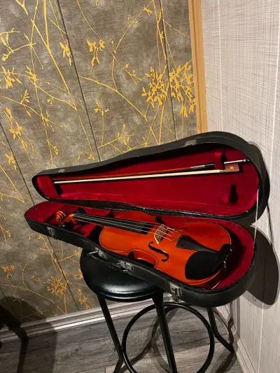 Violín con estuche rígido y arco - miniatura 1