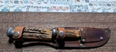 Set de cuchillos de caza con mango decorativo - miniatura 4