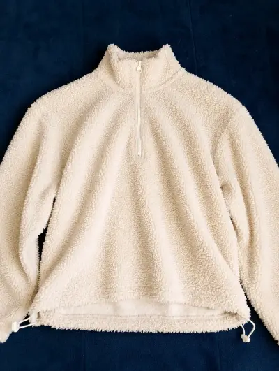 Polerón de lana sintética beige H&M XS - miniatura 1