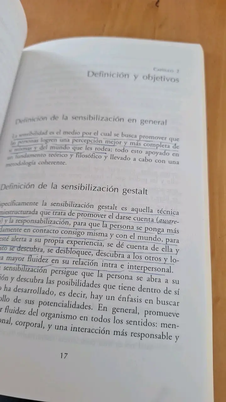 La Sensibilización Gestalt en el Trabajo Tera - 3