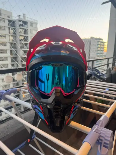 Casco LS2 + Antiparras FXR - miniatura 1