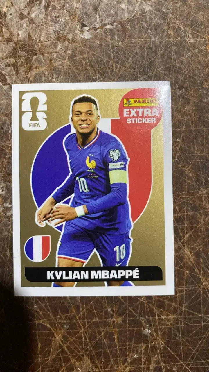 Lámina Panini FIFA Kylian Mbappé Extra Sticker
