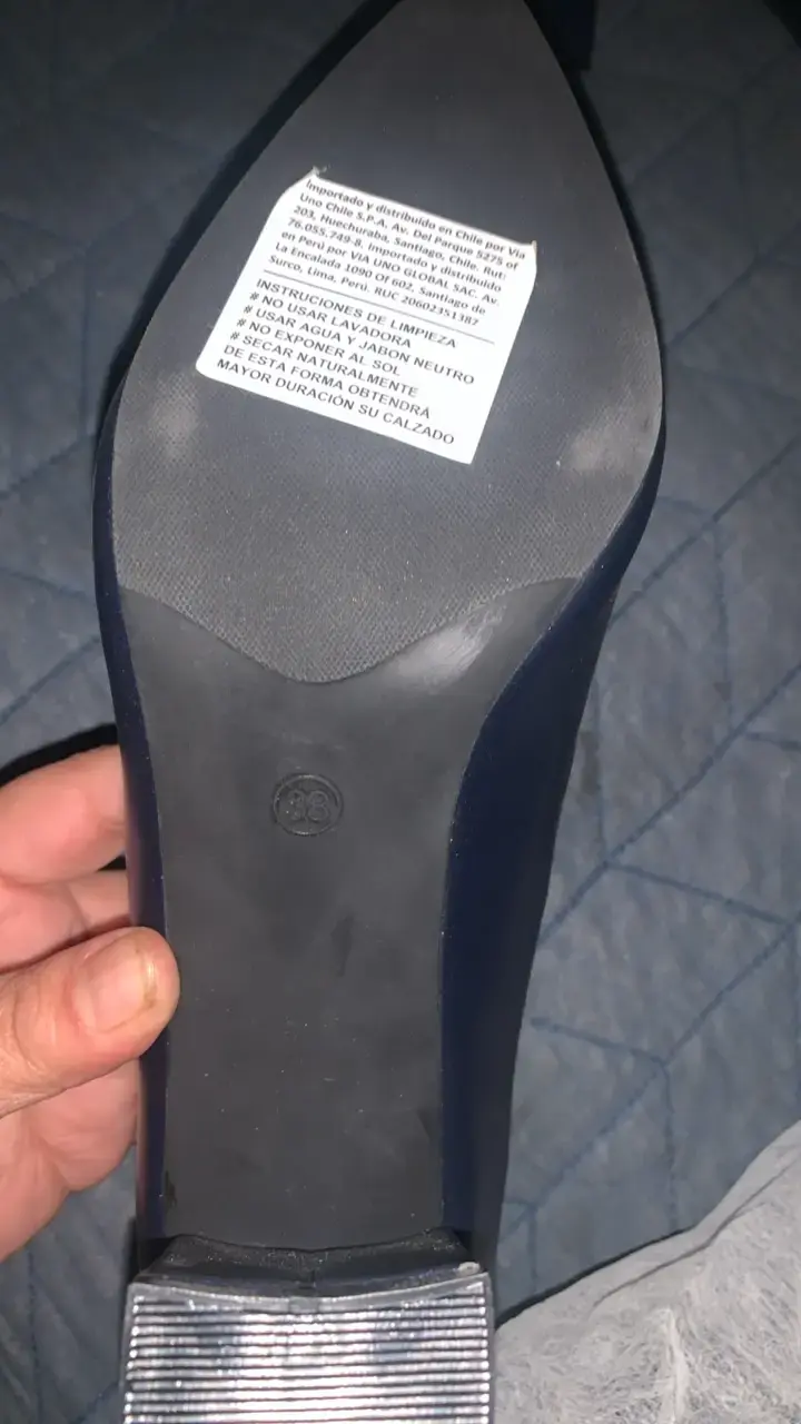 Zapatos de Tacón Azul Via Uno - 3