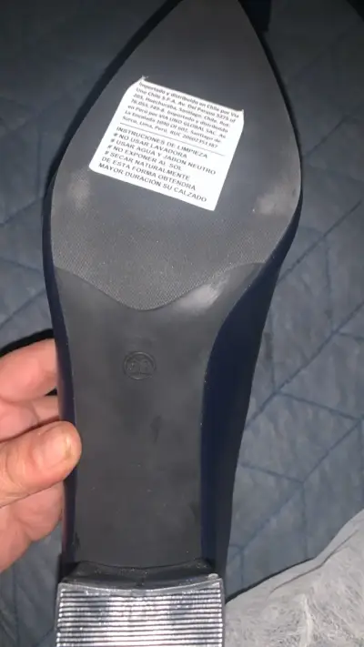Zapatos de Tacón Azul Via Uno - miniatura 3