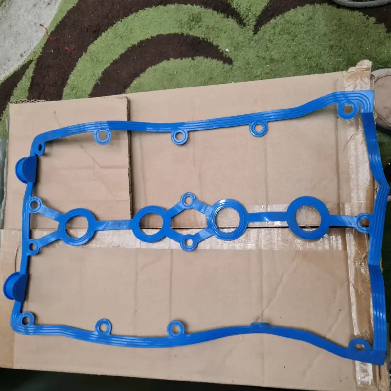 Empaquetadura de tapa de válvulas azul para motor