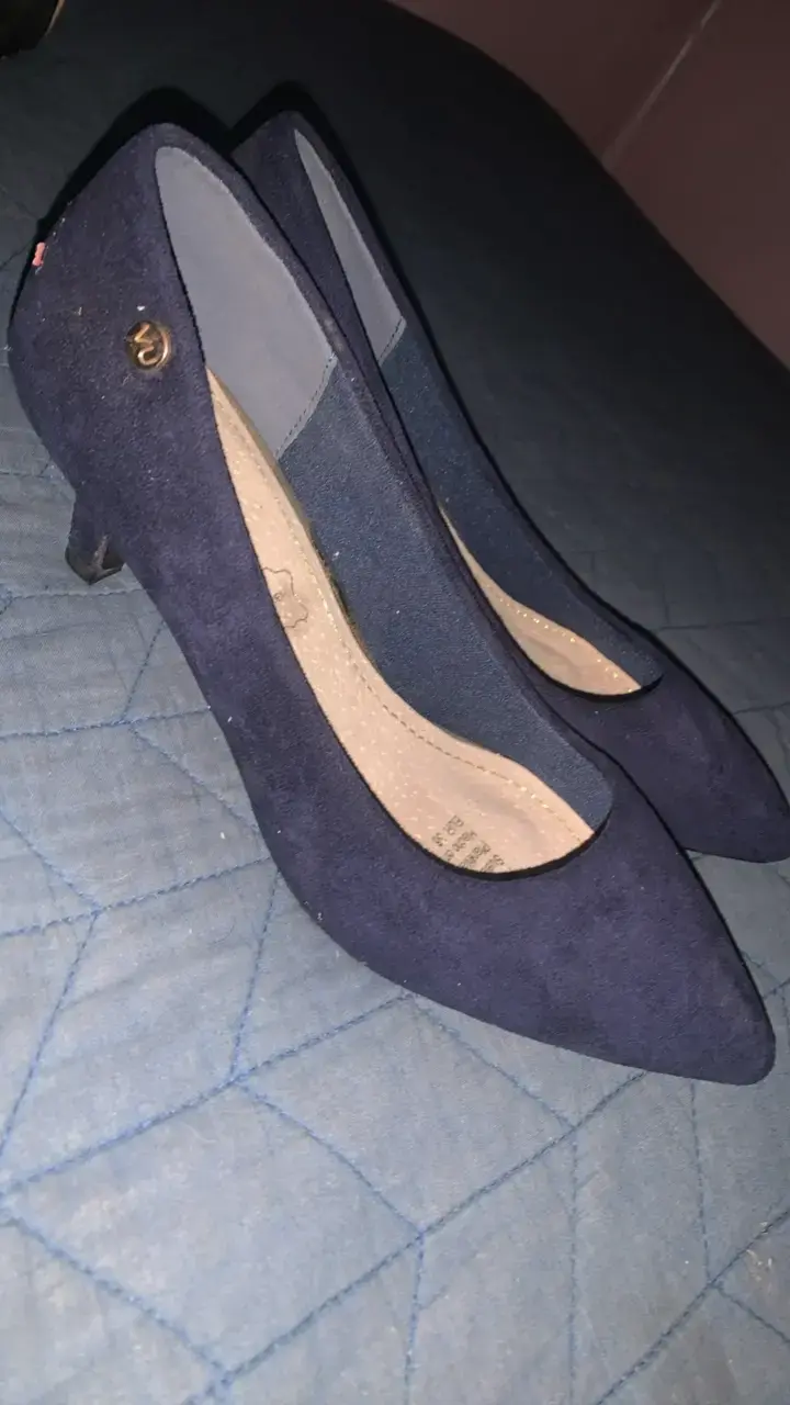 Zapatos de Tacón Azul Via Uno Talla 36 - 2